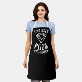 PIZZA FOREVER KITCHEN APRON  SCHÜRZE (Getragen)
