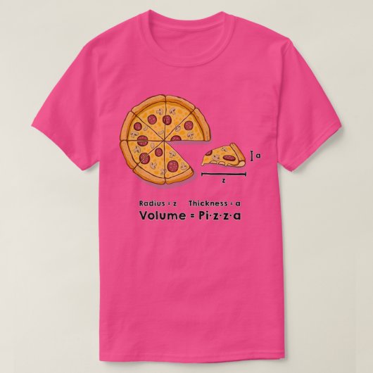 Pizza formule Science Käsepilze Speck T-Shirt (Design vorne)