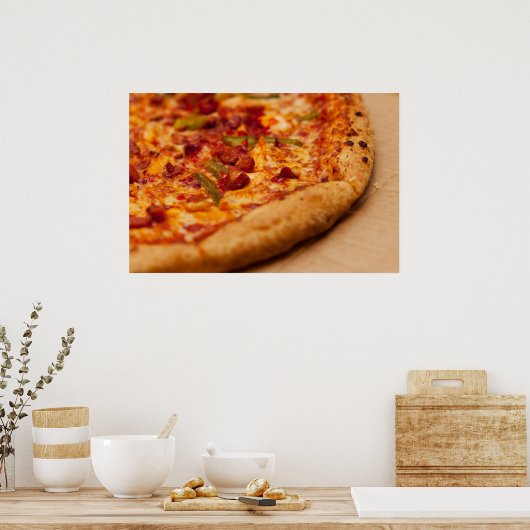 Pizza-Foto Poster (Küche)