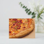 Pizza-Foto Postkarte (Stehend Vorderseite)