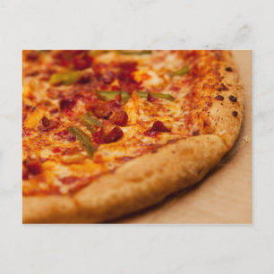 Pizza-Foto Postkarte