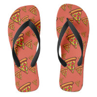 Pizza Freitag Design - Erwachsene Flip Flops, brei