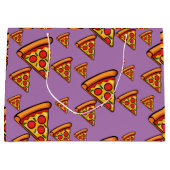 Pizza Freitag Design - Geschenktasche - Groß Große Geschenktüte (Vorderseite)