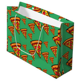 Pizza Freitag Design - Geschenktasche - Groß Große Geschenktüte