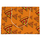 Pizza Freitag Design - Geschenktasche - Groß Große Geschenktüte (Vorderseite)