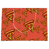 Pizza Freitag Design - Geschenktasche - Groß Große Geschenktüte (Vorderseite)