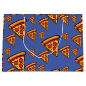 Pizza Freitag Design - Geschenktasche - Groß Große Geschenktüte (Vorderseite)