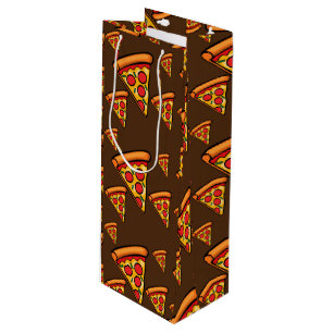 Pizza Freitag Design - Geschenktasche - Wein Geschenktüte Für Weinflaschen