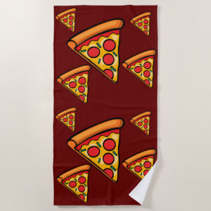 Pizza-Freitag-Design - Strandtuch