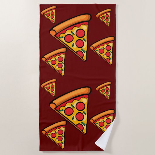 Pizza Freitag Design - Strandtuch (Vorderseite)