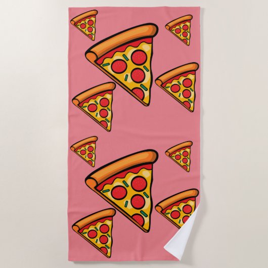Pizza Freitag Design - Strandtuch (Vorderseite)