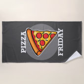 Pizza Freitag Design - Strandtuch (Vorderseite)