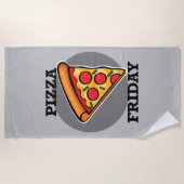 Pizza Freitag Design - Strandtuch (Vorderseite)