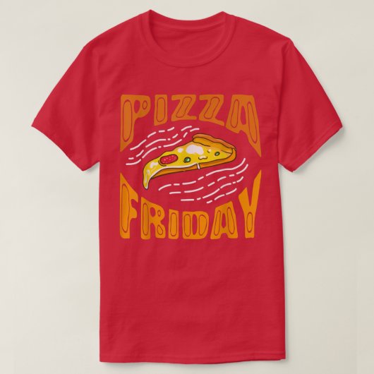 Pizza Freitag Pizza Lover649 T-Shirt (Design vorne)