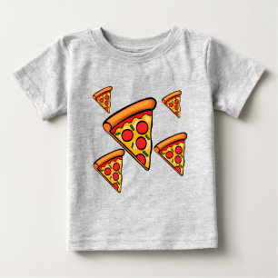 Pizza Friday Design - Baby Fine Jersey T - Shirt