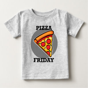 Pizza Friday Design - Baby Fine Jersey T - Shirt