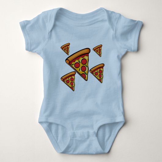 Pizza Friday Design - Baby Jersey Bodysuit Baby Strampler (Vorderseite)