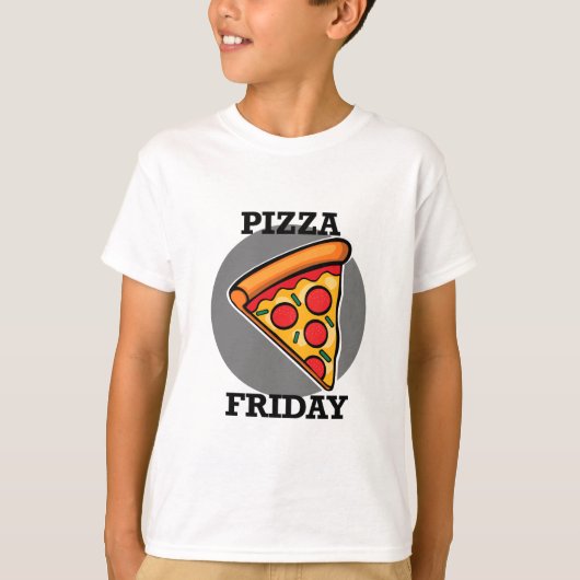 Pizza Friday Design - Kids' Basic T - Shirt (Vorderseite)