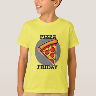 Pizza Friday Design - Kids' Basic T - Shirt