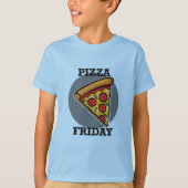 Pizza Friday Design - Kids' Basic T - Shirt (Vorderseite)