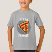 Pizza Friday Design - Kids' Basic T - Shirt (Vorderseite)