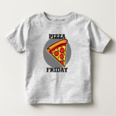 Pizza Friday Design - Kleinkind Fine Jersey T - Sh Kleinkind T-shirt (Vorderseite)