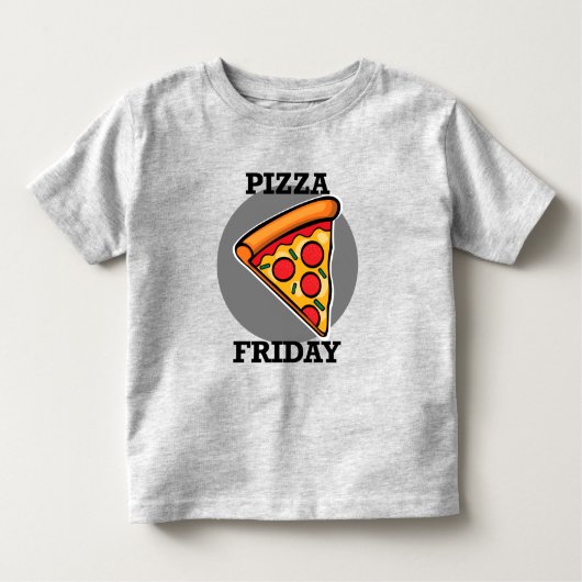 Pizza Friday Design - Kleinkind Fine Jersey T - Sh Kleinkind T-shirt (Vorderseite)