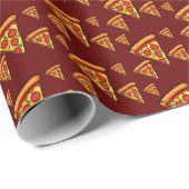 Pizza Friday Design - Matte Wrapping Paper Geschenkpapier (Rolleneckpunkt)