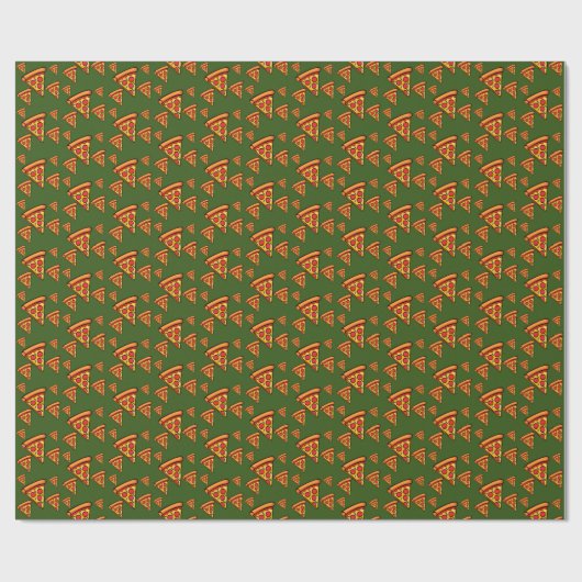 Pizza Friday Design - Matte Wrapping Paper Geschenkpapier (Flach)