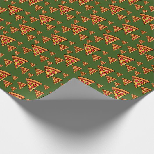 Pizza Friday Design - Matte Wrapping Paper Geschenkpapier (Ecke)