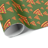 Pizza Friday Design - Matte Wrapping Paper Geschenkpapier (Rolleneckpunkt)