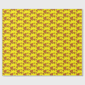 Pizza Friday Design - Matte Wrapping Paper Geschenkpapier (Flach)