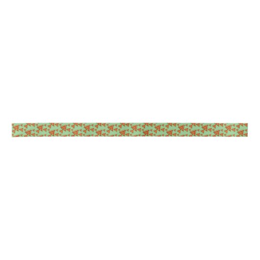 Pizza Friday Design - Satin Ribbon Satinband (Vorderseite)