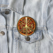 Pizza-Friedenszeichen-Knopf Button (Beispiel)