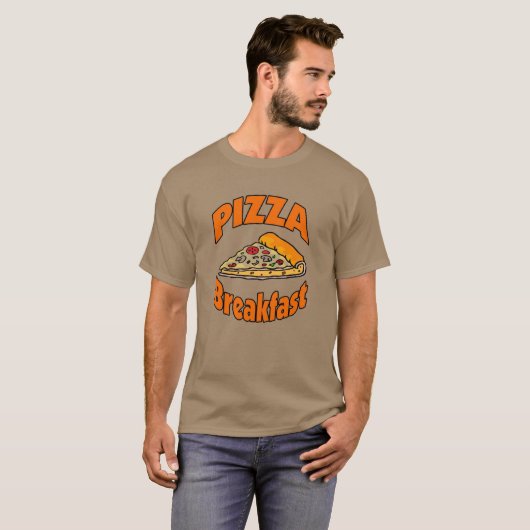 Pizza Frühstück T-Shirt (Vorne ganz)