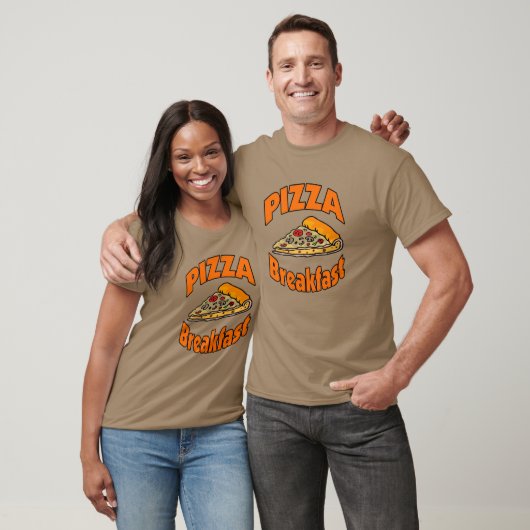 Pizza Frühstück T-Shirt (Unisex)