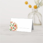 Pizza Füllung Buffet Platzkarte (Vorderseite)