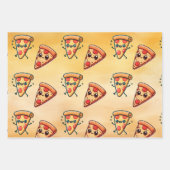 Pizza Fun Geschenkpapier Set (Vorderseite)