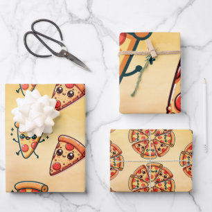 Pizza Fun Geschenkpapier Set