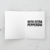 PIZZA FUNNY BIRTHDAY CARD KARTE (Innenseite)