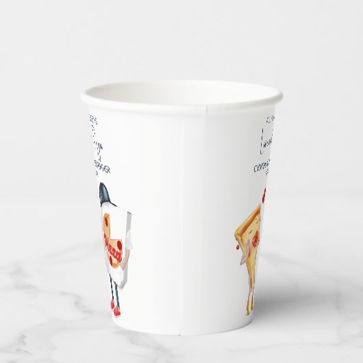 Pizza Funny Brautparty Pappbecher (Rechts)