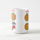 Pizza Funny Mug beenden Kaffeetasse (Mittel)