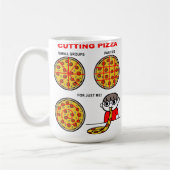 Pizza Funny Mug beenden Kaffeetasse (Links)