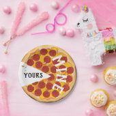 Pizza Funny pepperoni niedlich Pappteller (Party)