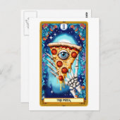 Pizza Funny Tarot Caed Postkarte (Vorne/Hinten)