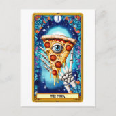 Pizza Funny Tarot Caed Postkarte (Vorderseite)