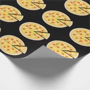 PIZZA FUNNY WRAPPING PAPIER GESCHENKPAPIER