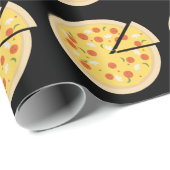 PIZZA FUNNY WRAPPING PAPIER GESCHENKPAPIER (Rolleneckpunkt)