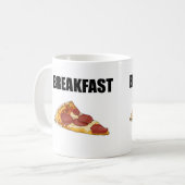 Pizza für Frühstücks-Tasse Kaffeetasse (Vorderseite Links)