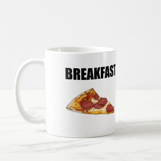 Pizza für Frühstücks-Tasse Kaffeetasse (Links)